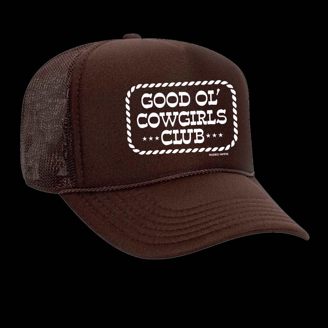 GOOD OL' COWGIRLS CLUB TRUCKER BROWN