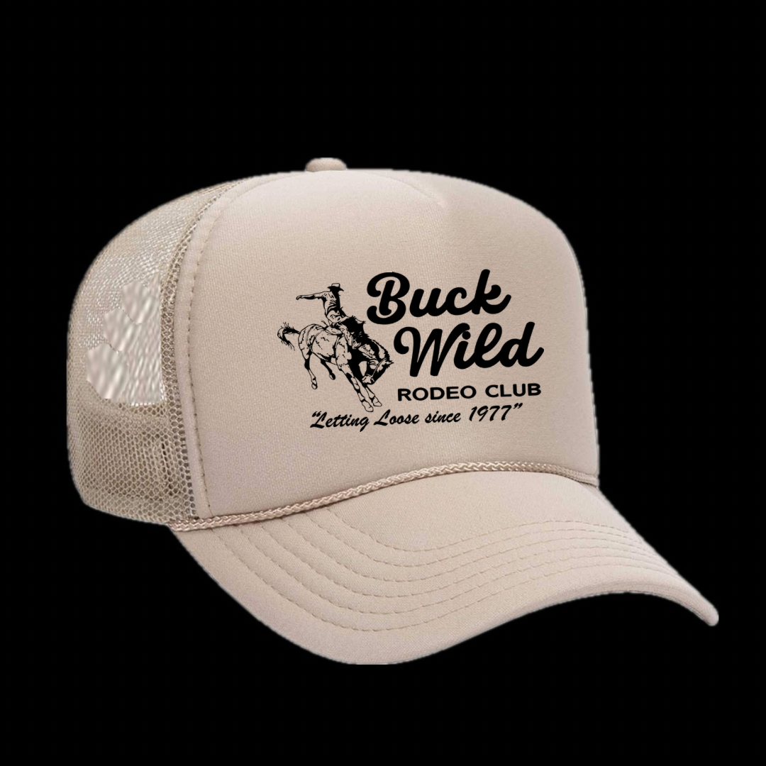 BUCK WILD TRUCKER HAT TAN