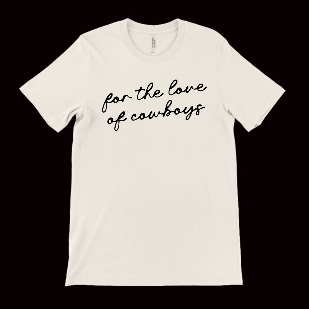 FOR THE LOVE OF COWBOYS TEE NATURAL