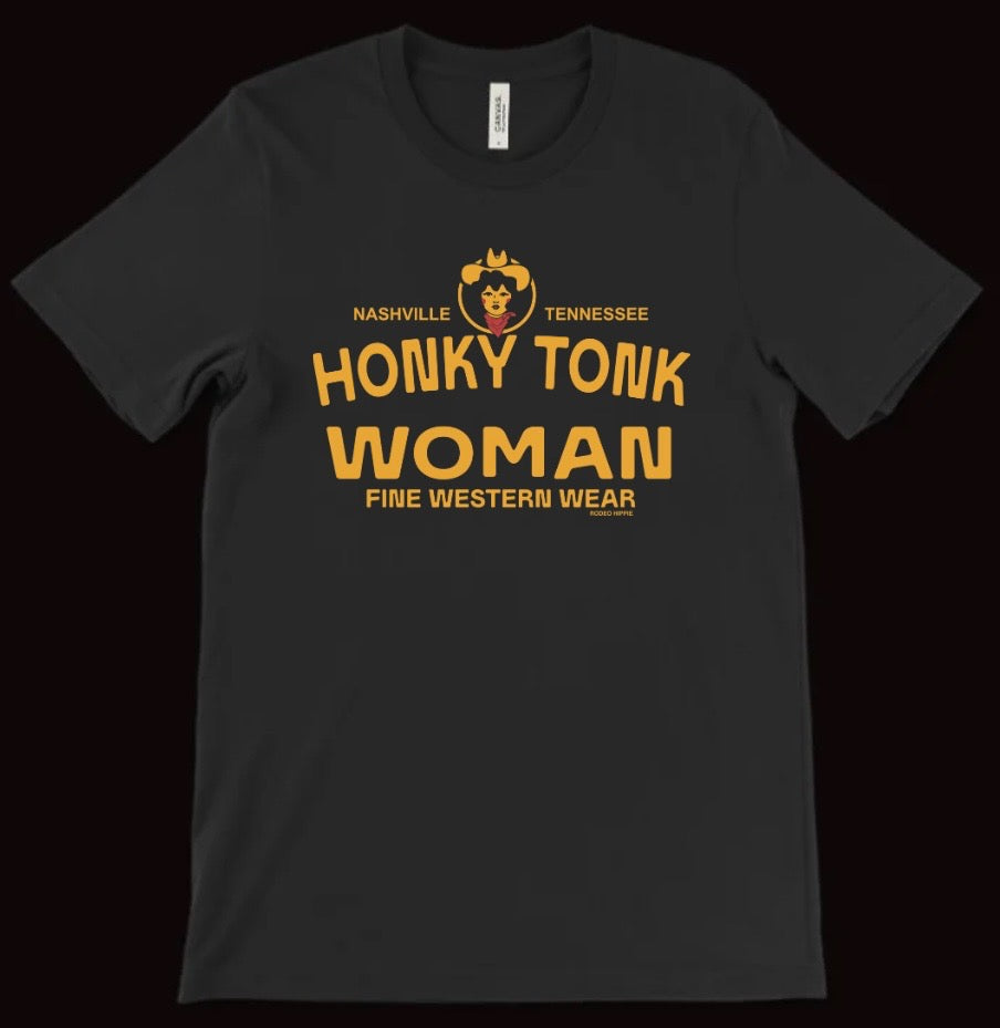 HONKY TONK WOMAN TEE BLACK
