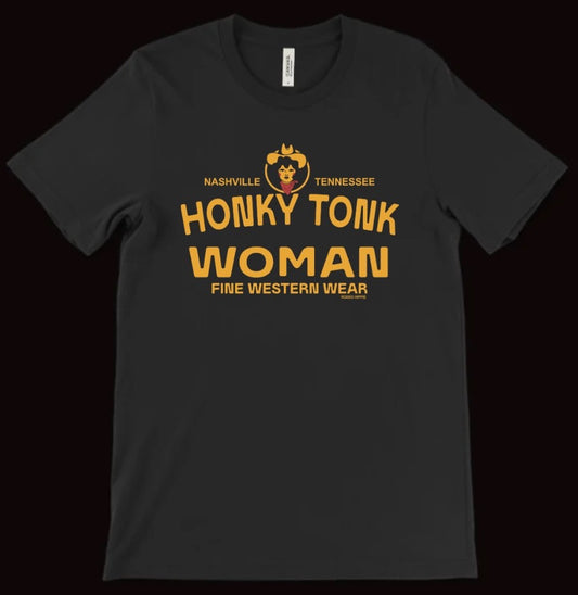 HONKY TONK WOMAN TEE BLACK