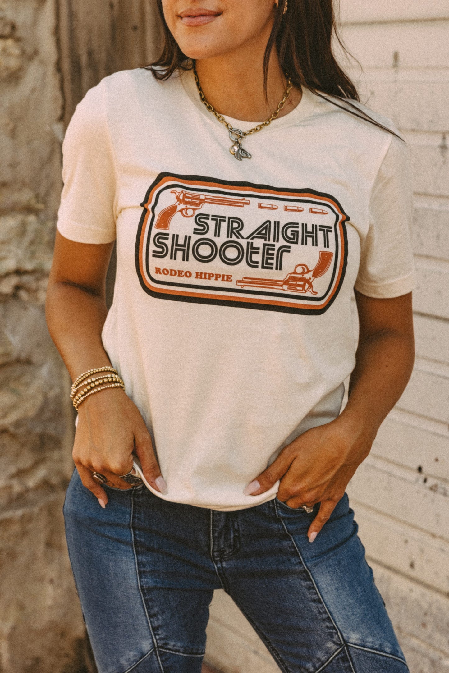STRAIGHT SHOOTER TEE NATURAL