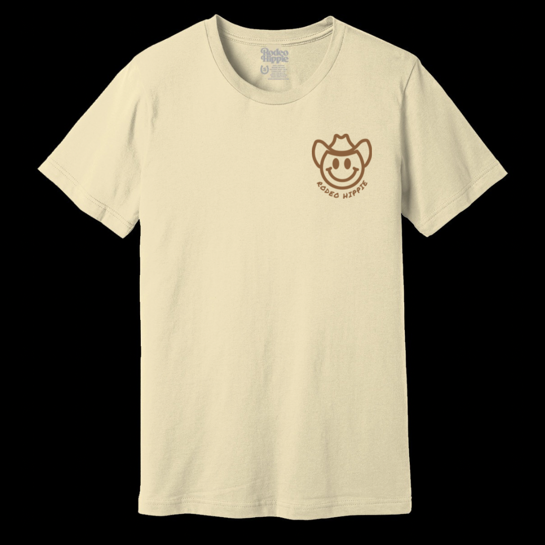 GUEST CHECK TEE NATURAL