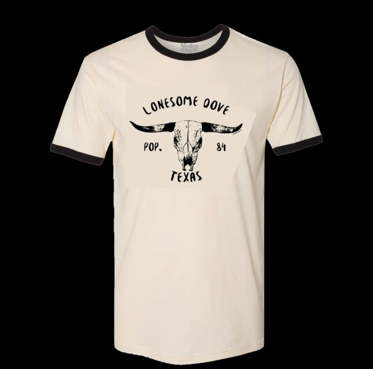 LONESOME DOVE RINGER TEE NATURAL