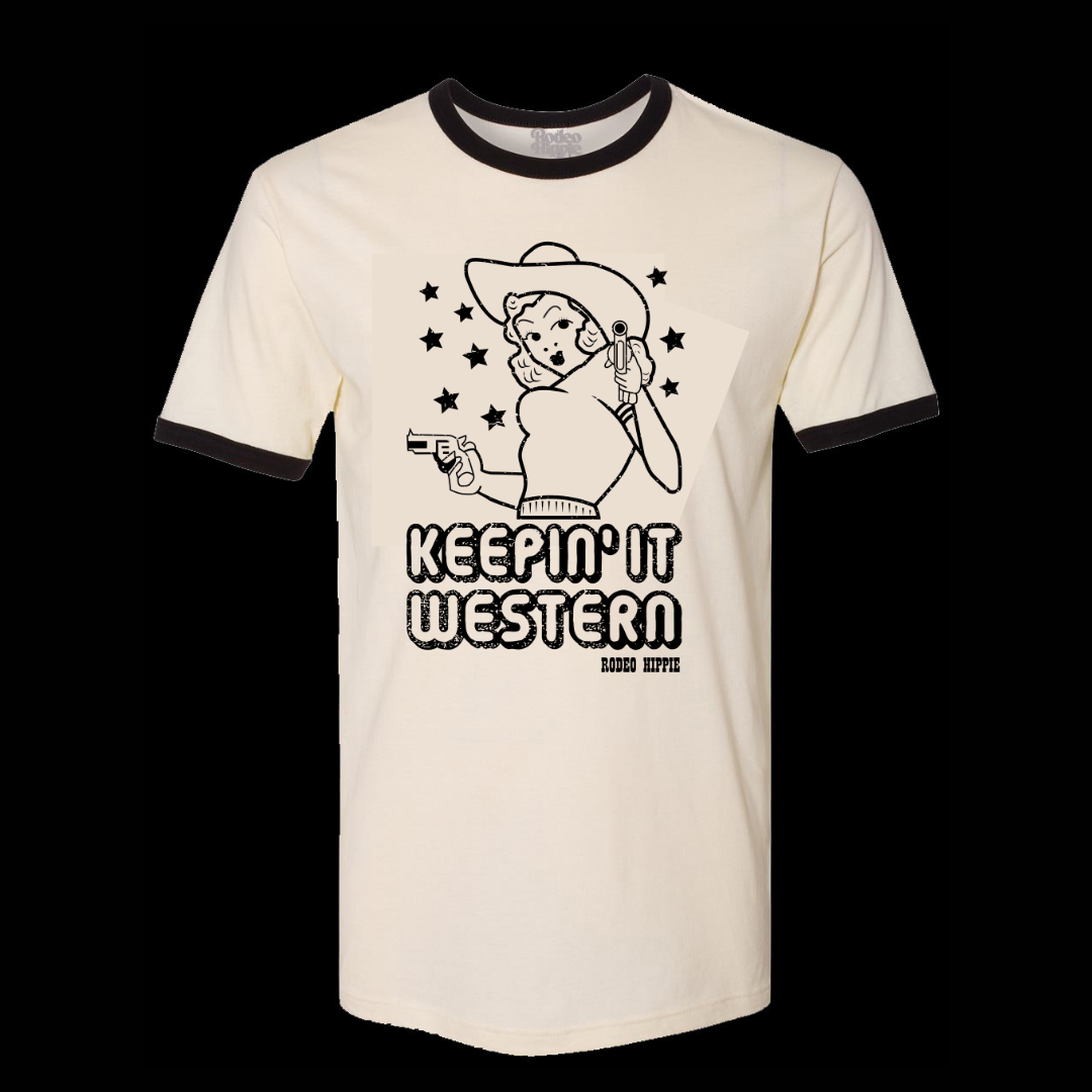 KEEPIN' IT WESTERN RINGER TEE