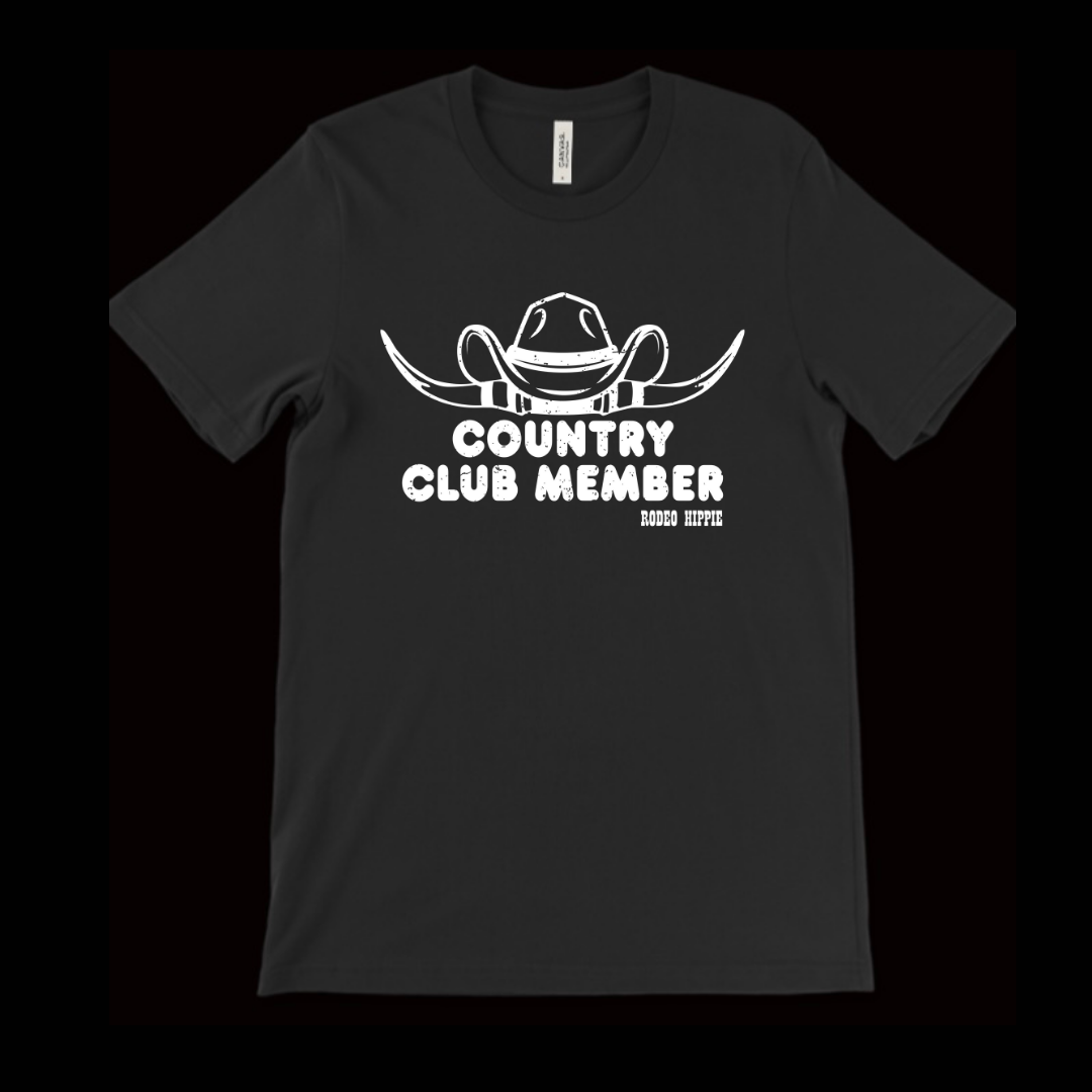COUNTRY CLUB MEMBER TEE BLACK