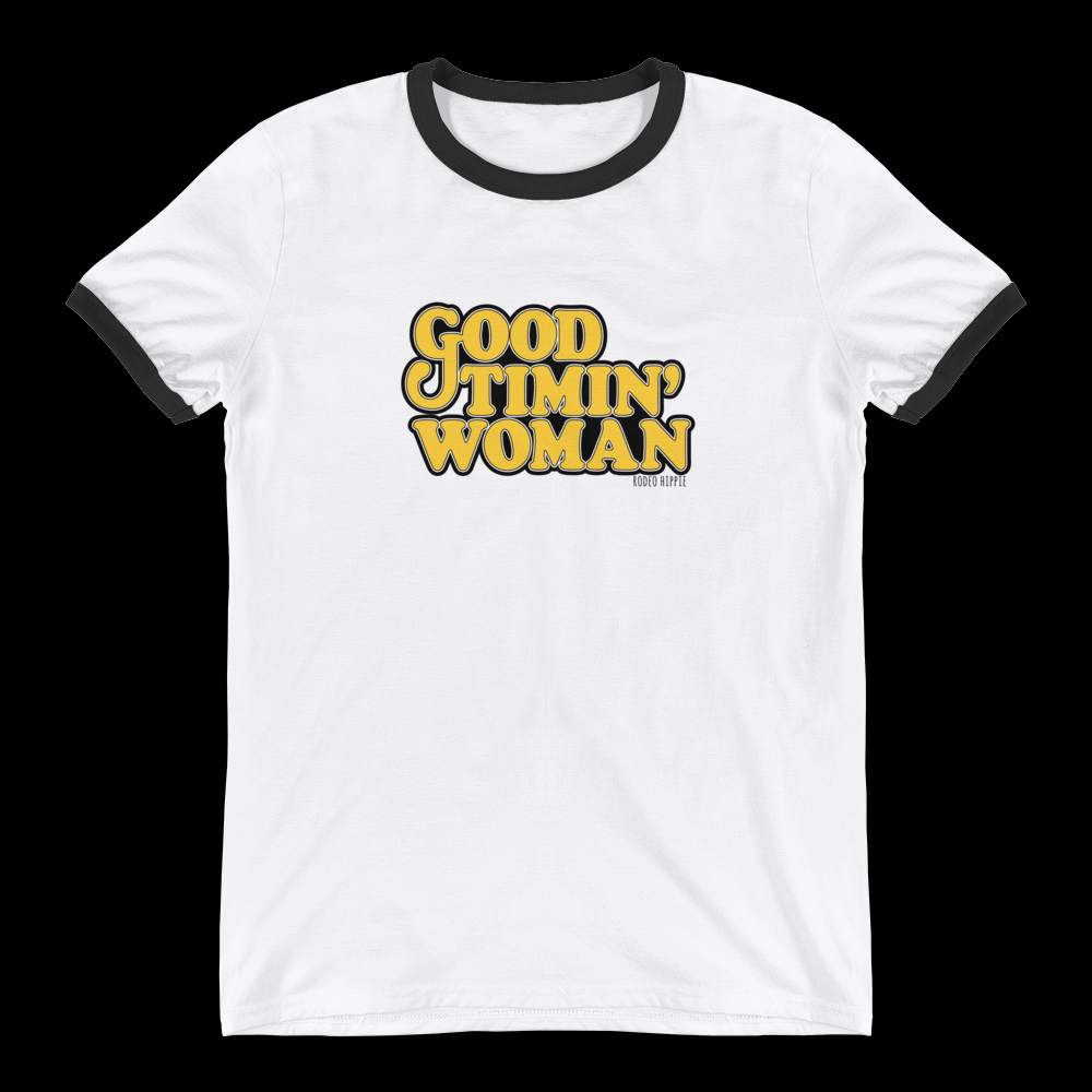 GOOD TIMIN' WOMAN RINGER TEE
