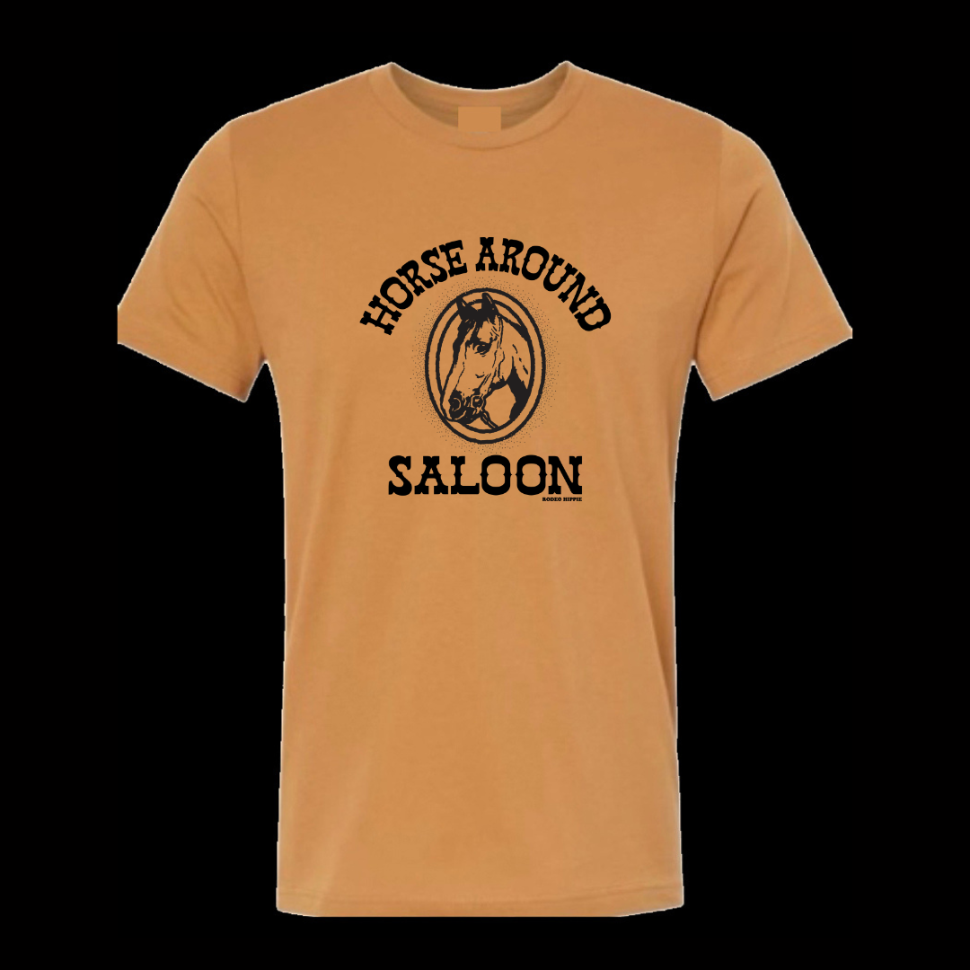 HORSE AROUND SALOON TEE TOAST