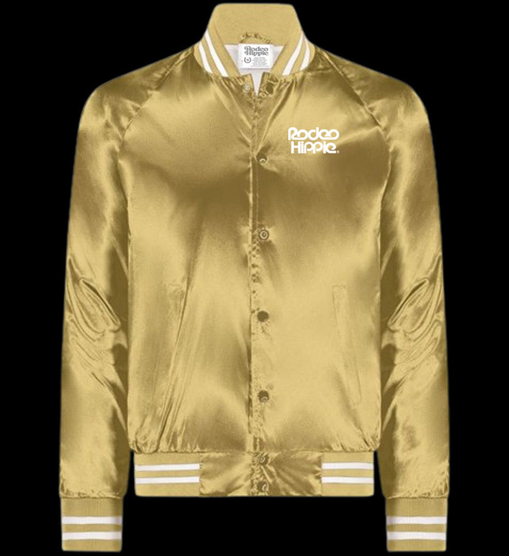 COUNTRY CLUB MEMBER SATIN JACKET GOLD