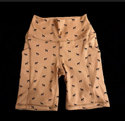 HORSE BIKER SHORTS