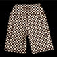 CHECKERED BIKER SHORTS