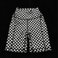 CHECKERED BIKER SHORTS