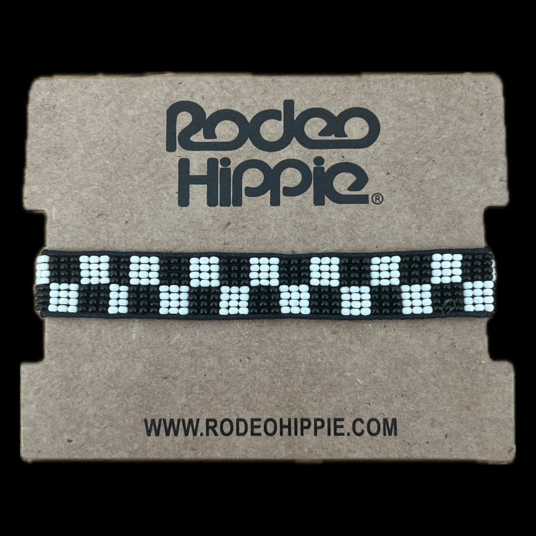 BLACK CHECK BRACELET