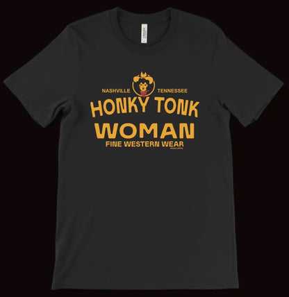 HONKY TONK WOMAN TEE BLACK