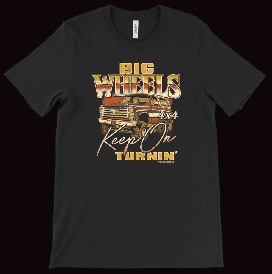 BIG WHEELS TEE BLACK