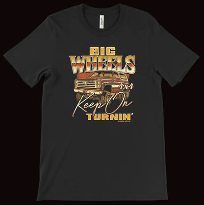 BIG WHEELS TEE BLACK