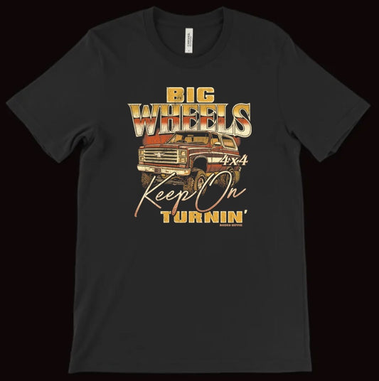 BIG WHEELS TEE BLACK
