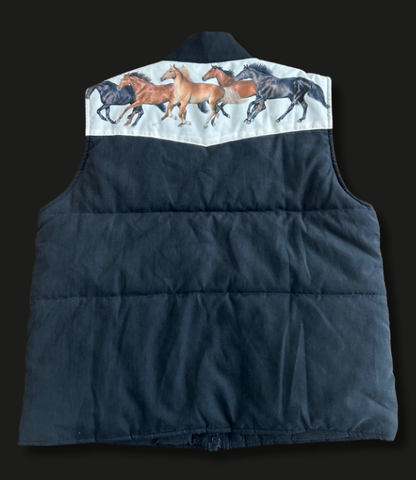 WILD HORSES PUFFER VEST