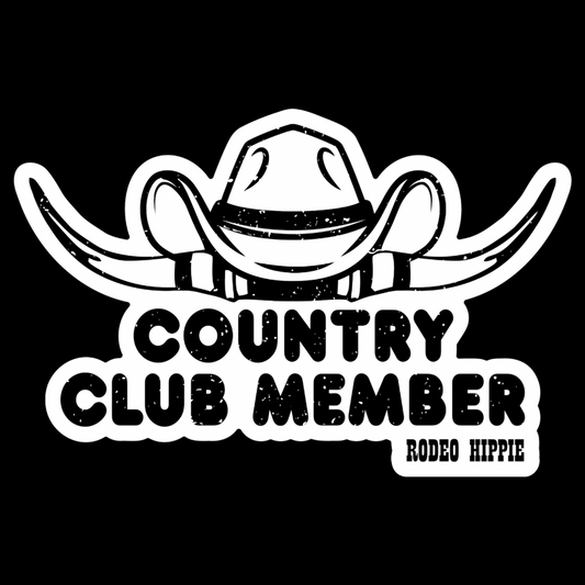 COUNTRY CLUB MEMBER STICKER