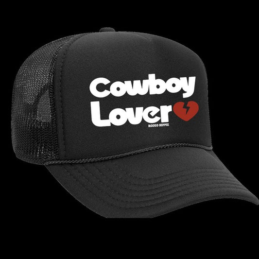 COWBOY LOVER TRUCKER Black/White